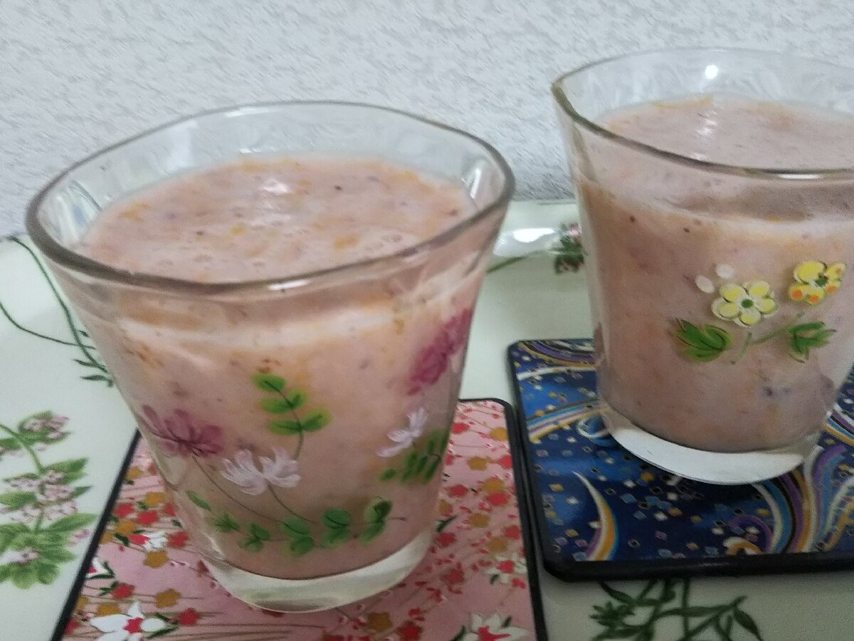 バナナとオレンジとヨーグルトと豆乳飲料のドリンク レシピ 作り方 By ミニー7015 楽天レシピ バナナとオレンジとヨーグルトと豆乳飲料のドリンク レシピ 作り方 By ミニー7015 楽天レシピ